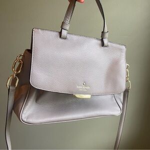 Grey Kate Spade Satchel EUC